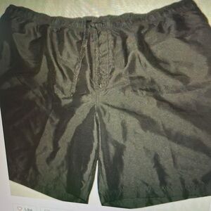 Harbor Bay Black Swim Trunks 4X